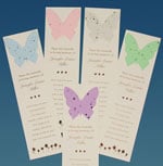 Butterfly memorial bookmarks