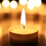 Light a memorial candle for remembering a loved one