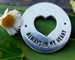 Heart Pocket Funeral Favor Always in my heart