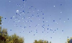 View of sky at Balloon Release