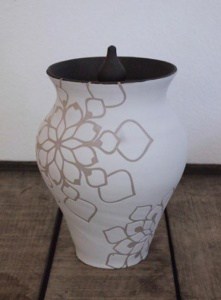 White Blossom Urn