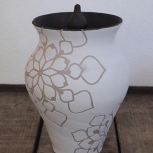 White Blossom Urn