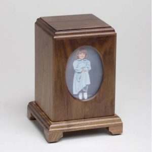 Wooden Child Urn Walnut