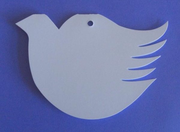 Dove Card With a Hole