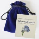 Forget-Me-Not Seed Packets in Velvet Pouches