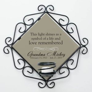 Personalized Celebration of Life Candle Holder