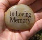 Memory Stones Funeral Favor