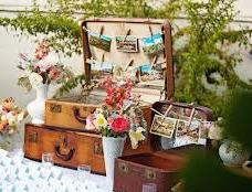 Memorial Service Idea: Travel Suitcase Memory Table