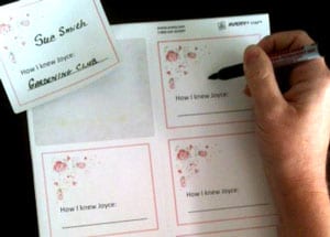 Nametags for Funerals