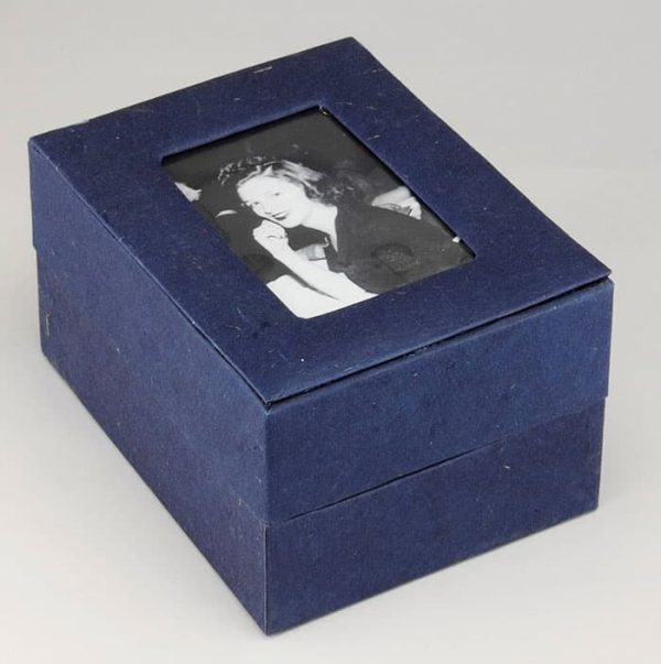 Dark Blue Photo Urn