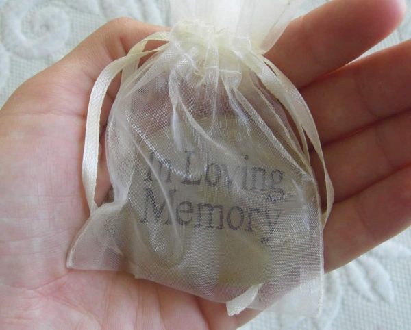 Funeral Memory Stone in Pouch