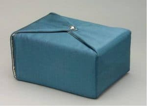 Steel Blue Fabric Urn