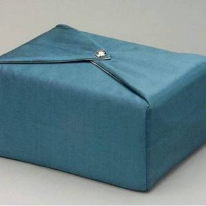 Steel Blue Fabric Urn