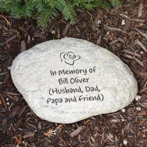 Personalized Garden Memorial Stone With Custom Message