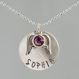 Birthstone Memorial Necklace