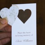 Heart Memorial Bookmark with Heart Shape Removed