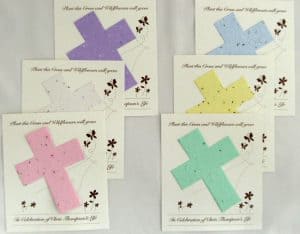 Seed Cards for Funeral Favors