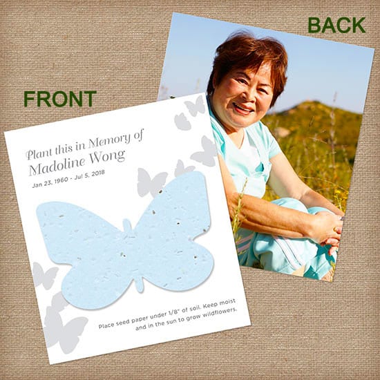 memorial service cards