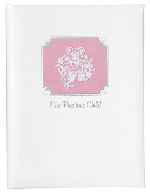 Precious Child Memorial Guest Book Pink