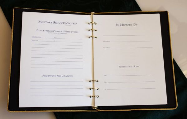 Service Book Inside Page
