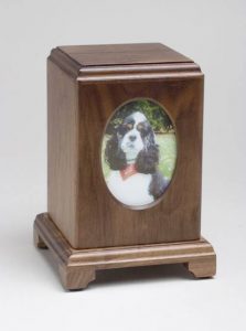 Wooden Photo Urn Walnut