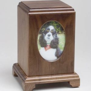 Wooden Photo Urn Walnut