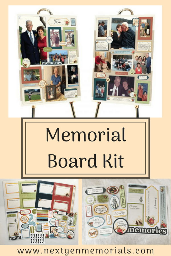 Memorial board kit