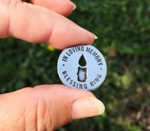 Eternal Flame Memorial Blessing Ring Coin