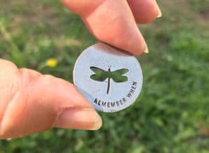 Dragonfly Memorial Blessing Ring Coin