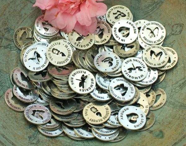 Assorted Memory Rings or Memorial Tokens