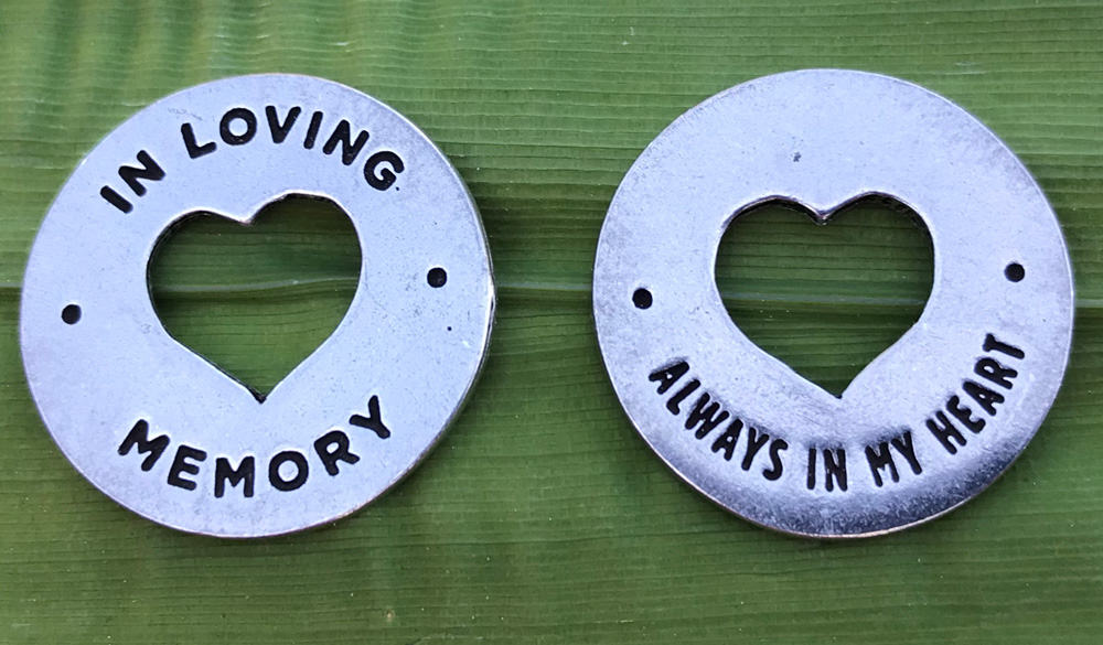 Heart Coin Memorial Token Both Sides