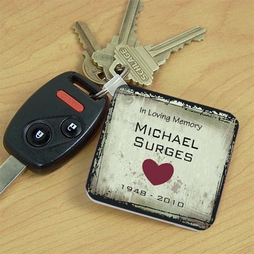 Personalized Memorial Key Chain